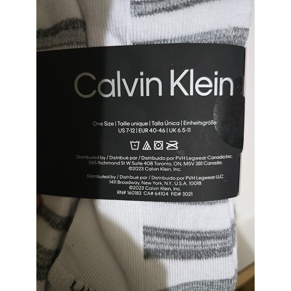 Calvin Klein No Show Socks 6-Pair Men's Cushion White Gray Size 7-12 NWT - Picture 6 of 7